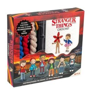 Stranger Things Crochet Kit Eleven Demogorgon Netflix 12 Patterns NEW Open Box